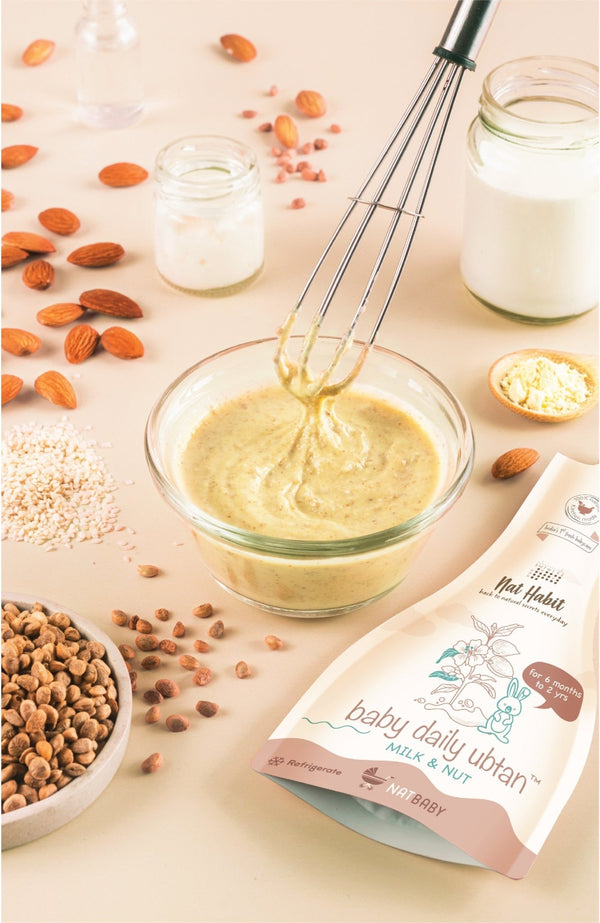 <strong>Baby Daily Ubtan - Milk & Nut - 80g</strong> <br><i>6mth - 2yr Old Baby Cleansing & Nutrition</i> - Nat Habit