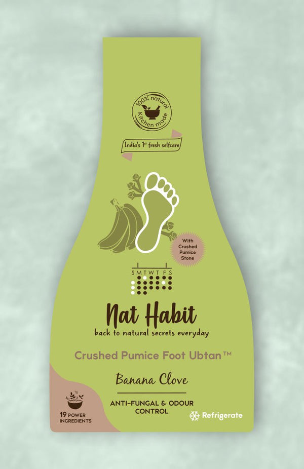 Buy Banana Clove Foot Scrub for Anti-Fungal & Odour Control - Nat Habit