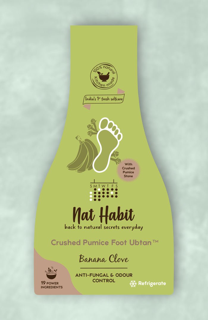 Buy Banana Clove Foot Scrub for Anti-Fungal & Odour Control - Nat Habit