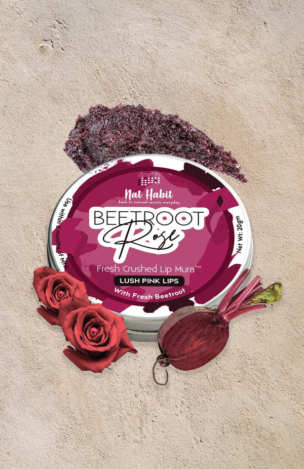 <strong>Beetroot Rose Lip Mura</strong> <br><i>Lush Pink Lips</i> - Nat Habit