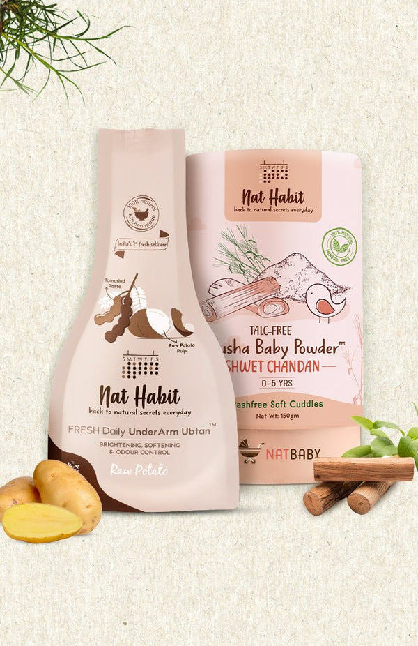<strong>Brightening & Sweat-control UnderArm Combo</strong> <br><i>Combo Pack of 2</i> - Nat Habit