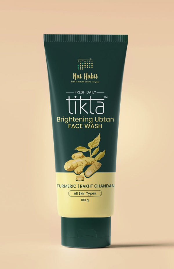 <strong>Brightening Ubtan Tikta <br>Face Wash</strong> <br><i>for All Skin Types</i> - Nat Habit