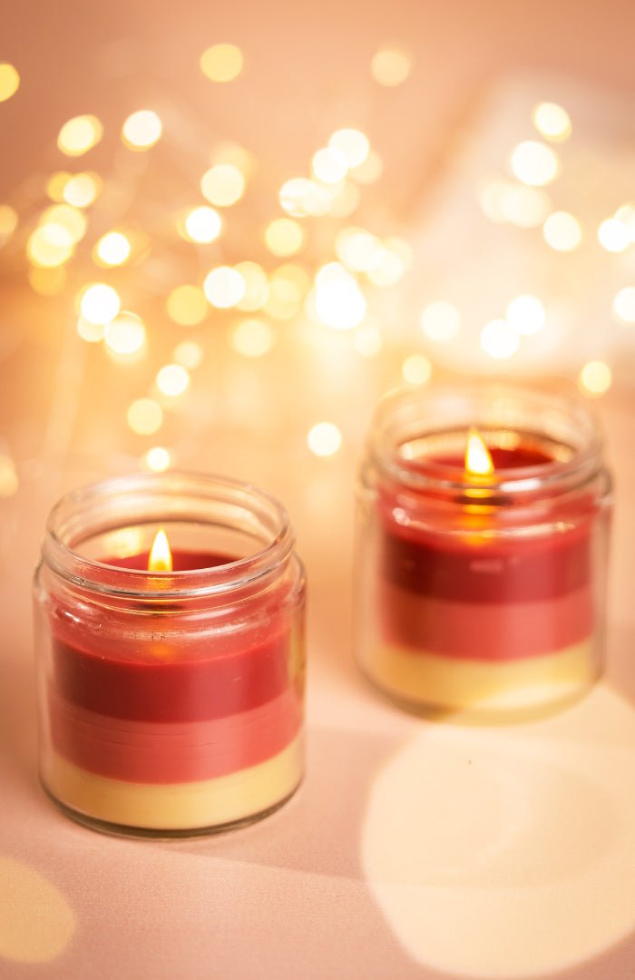 <strong>Cherry Bloom Prosperity Candle</strong><br><i>Paraffin-free, Recycled, Puja-pure</i></br> - Nat Habit