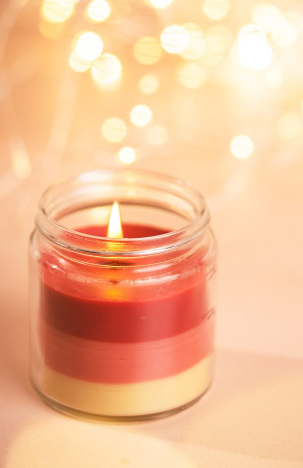 <strong>Cherry Bloom Prosperity Candle</strong><br><i>Paraffin-free, Recycled, Puja-pure</i></br> - Nat Habit