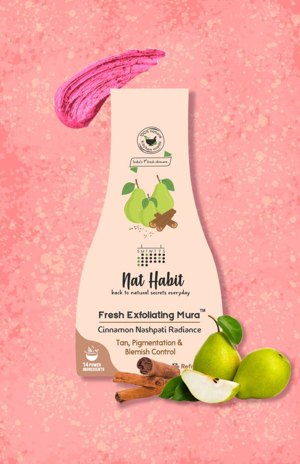 Cinnamon Nashpati Radiance Face Exfoliator Scrub - Nat Habit