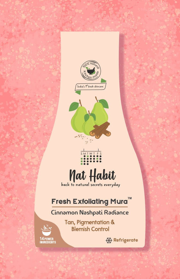 Natural Cinnamon Nashpati Face Exfoliator Scrub - Nat Habit