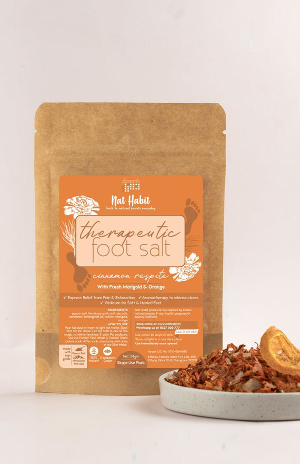 <strong>Cinnamon Respite Foot Salt</strong> <br><i>Pack of 2</i> - Nat Habit