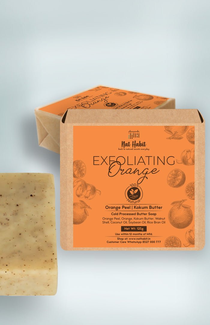 <strong>Cold Processed Exfoliating Orange Soap 125g</strong> - Nat Habit