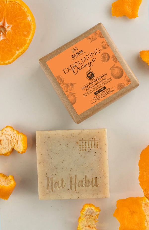 <strong>Cold Processed Exfoliating Orange Soap 125g</strong> - Nat Habit