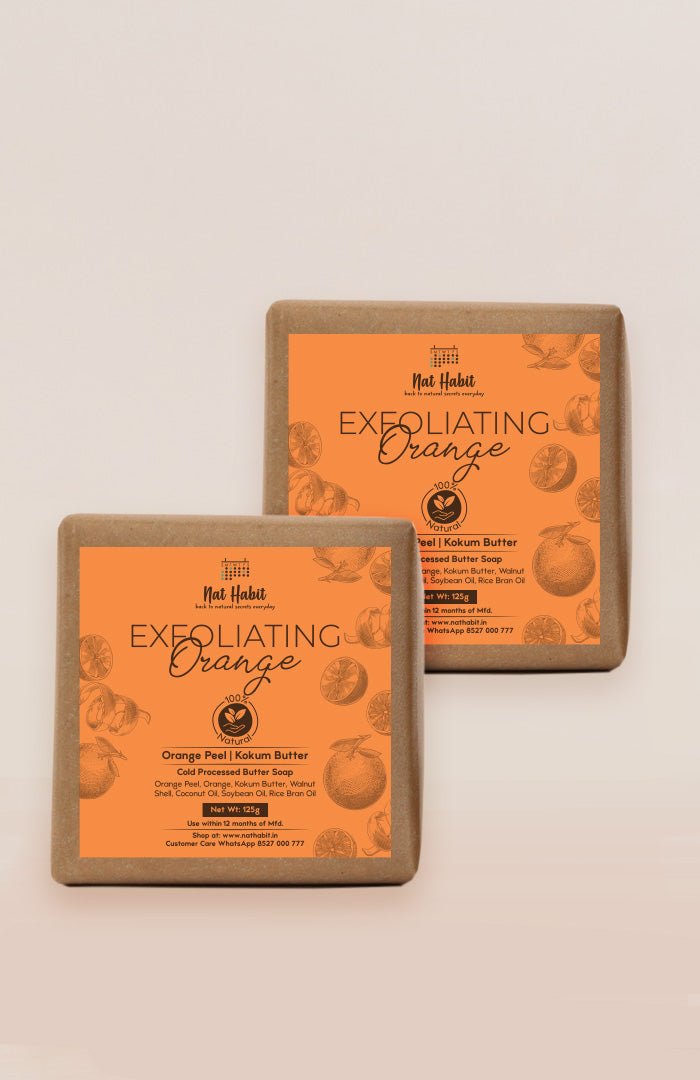 <strong>Cold Processed Exfoliating Orange Soap 125g</strong> - Nat Habit