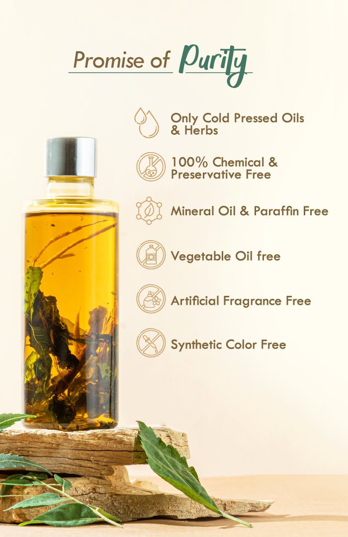 <strong>Crushed Tri-Leaf Summer Hair Oil</strong> <br><i>Absolute Hairfall Control</i> - Nat Habit