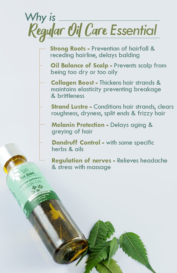<strong>Crushed Tri-Leaf Winter Hair Oil</strong> <br><i>Absolute Hairfall Control</i> - Nat Habit
