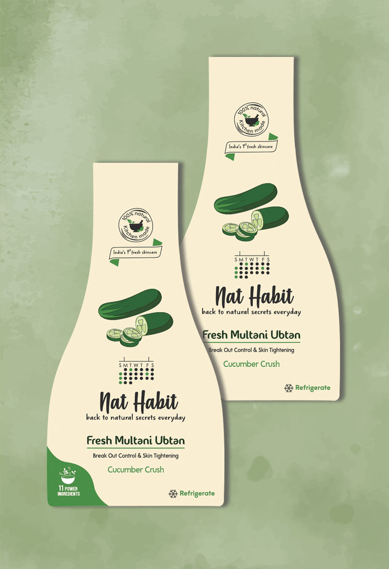 Ayurvedic Cucumber Crush Multani Ubtan - Nat Habit