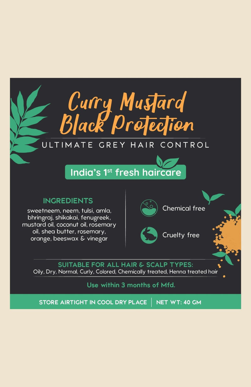 <strong>Curry Mustard NutriMask</strong> <br><i>for Grey Hair Control</i> - Nat Habit