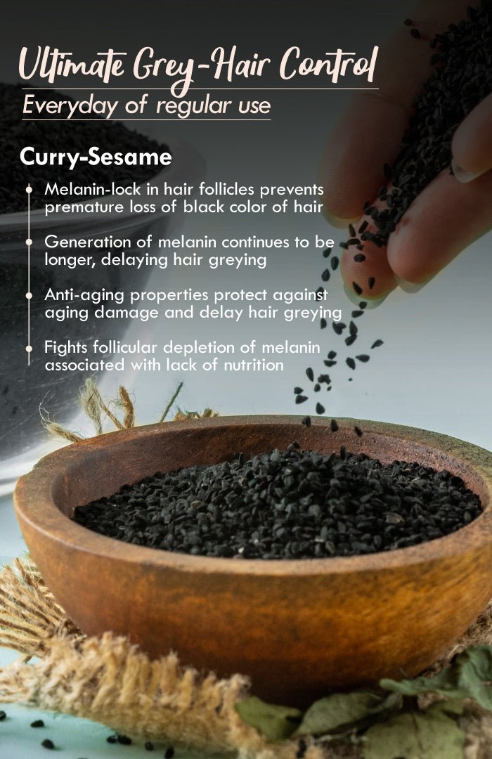 <strong>Curry Sesame NutriMask</strong> <br><i>for Grey Hair Control</i> - Nat Habit