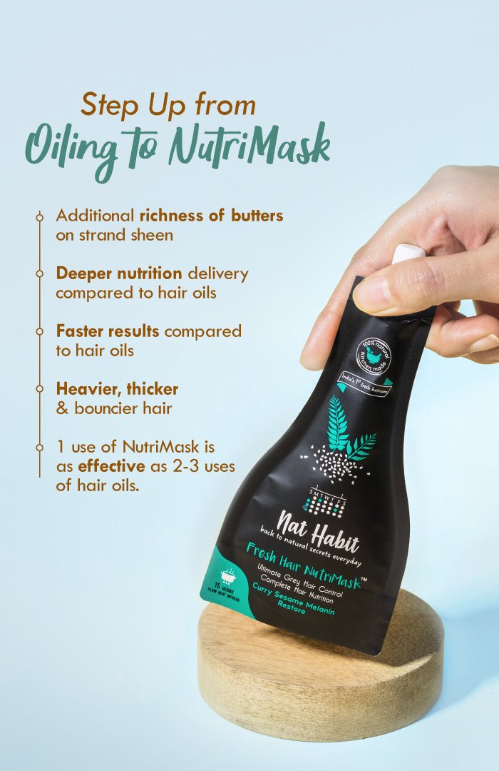 <strong>Curry Sesame NutriMask</strong> <br><i>for Grey Hair Control</i> - Nat Habit
