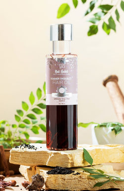 <strong>Curry Sesame Summer Hair Oil</strong> <br><i>Grey-Hair Control</i> - Nat Habit
