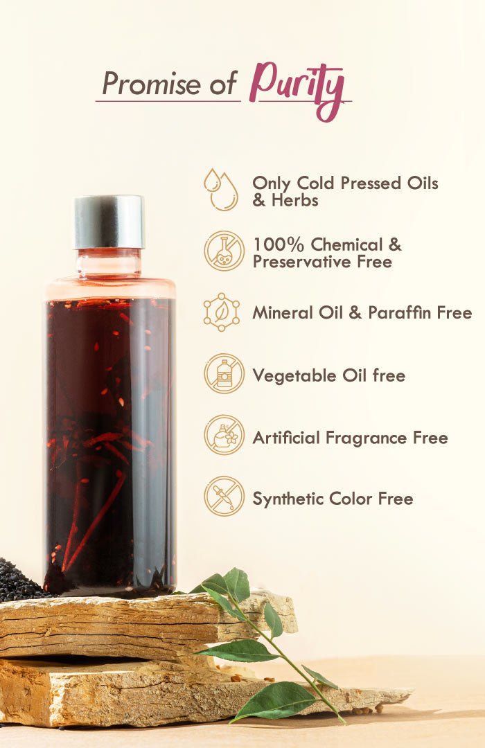 <strong>Curry Sesame Summer Hair Oil</strong> <br><i>Grey-Hair Control</i> - Nat Habit