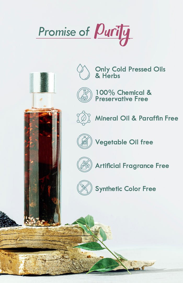 <strong>Curry Sesame Winter Hair Oil</strong> <br><i>Grey-Hair Control</i> - Nat Habit