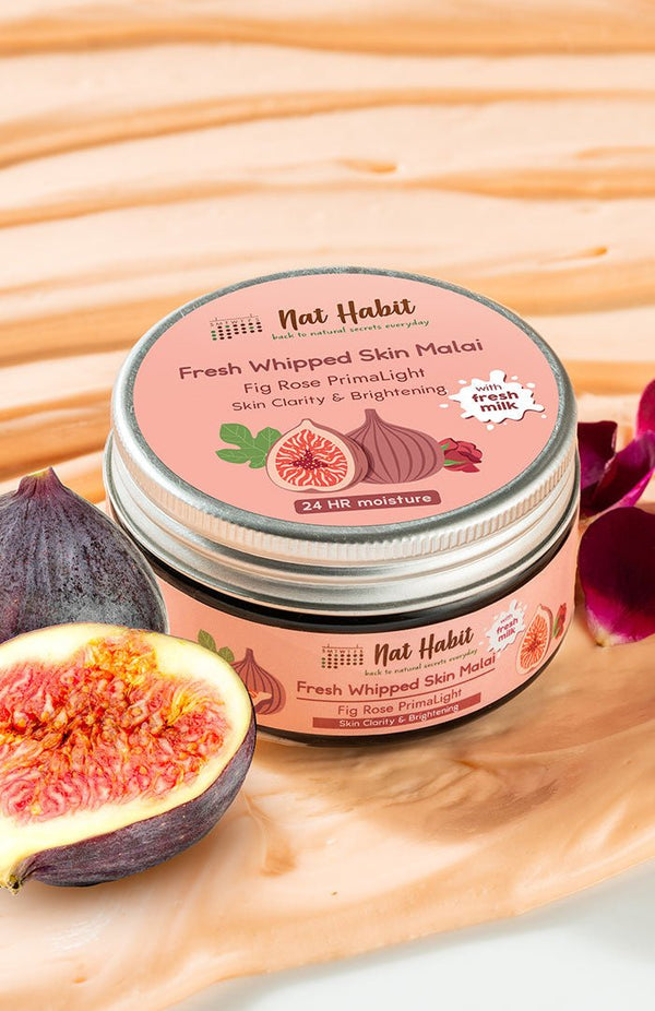 <strong>Fig Rose PrimaLight Skin Malai</strong> <br><i>for skin brightening | 24 HR moisture</i> - Nat Habit