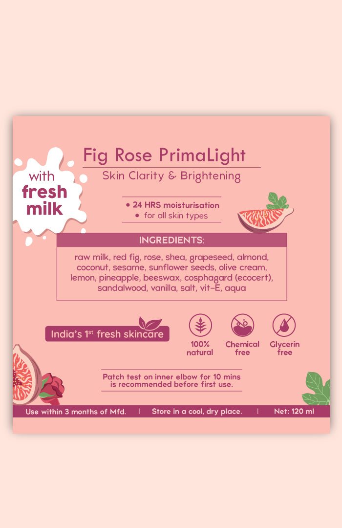 <strong>Fig Rose PrimaLight Skin Malai</strong> <br><i>for skin brightening | 24 HR moisture</i> - Nat Habit