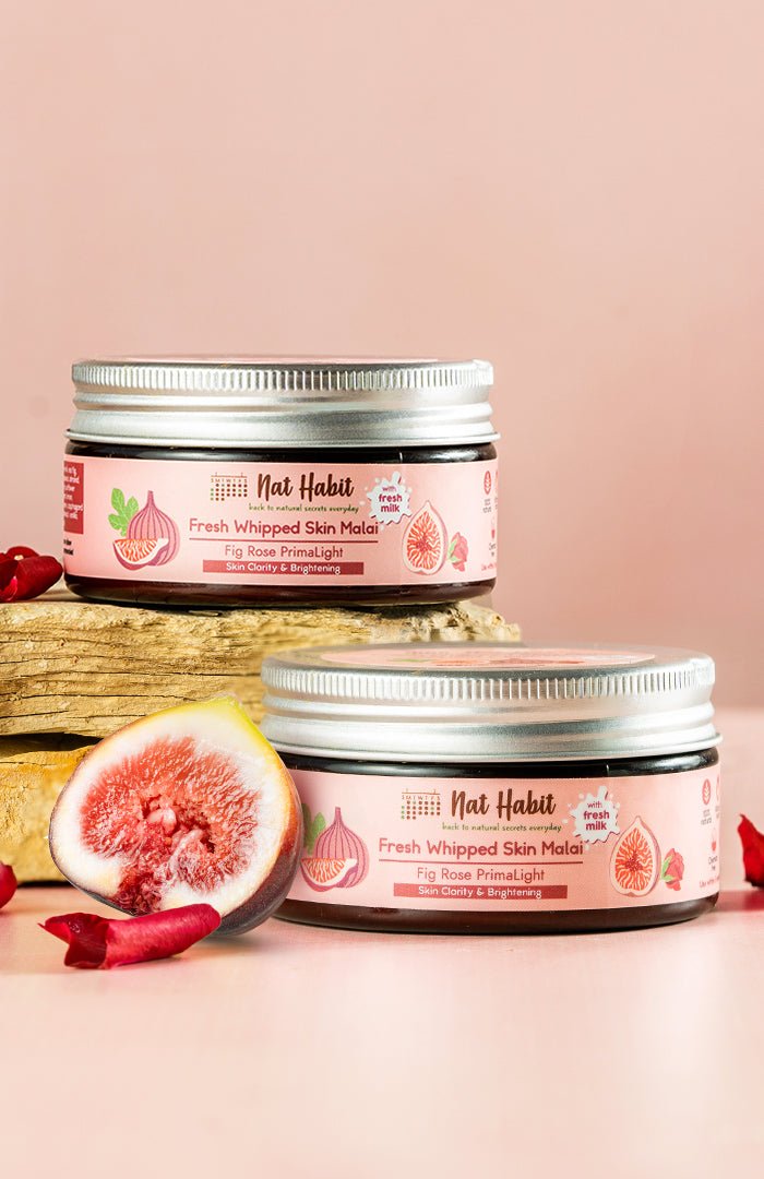 <strong>Fig Rose PrimaLight Skin Malai</strong> <br><i>for skin brightening | 24 HR moisture</i> - Nat Habit