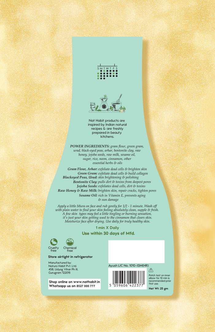 <strong>Five Gram & Clay Fuse Exfoliating Mura</strong> <br><i>Skin Polishing & Brightening</i> - Nat Habit