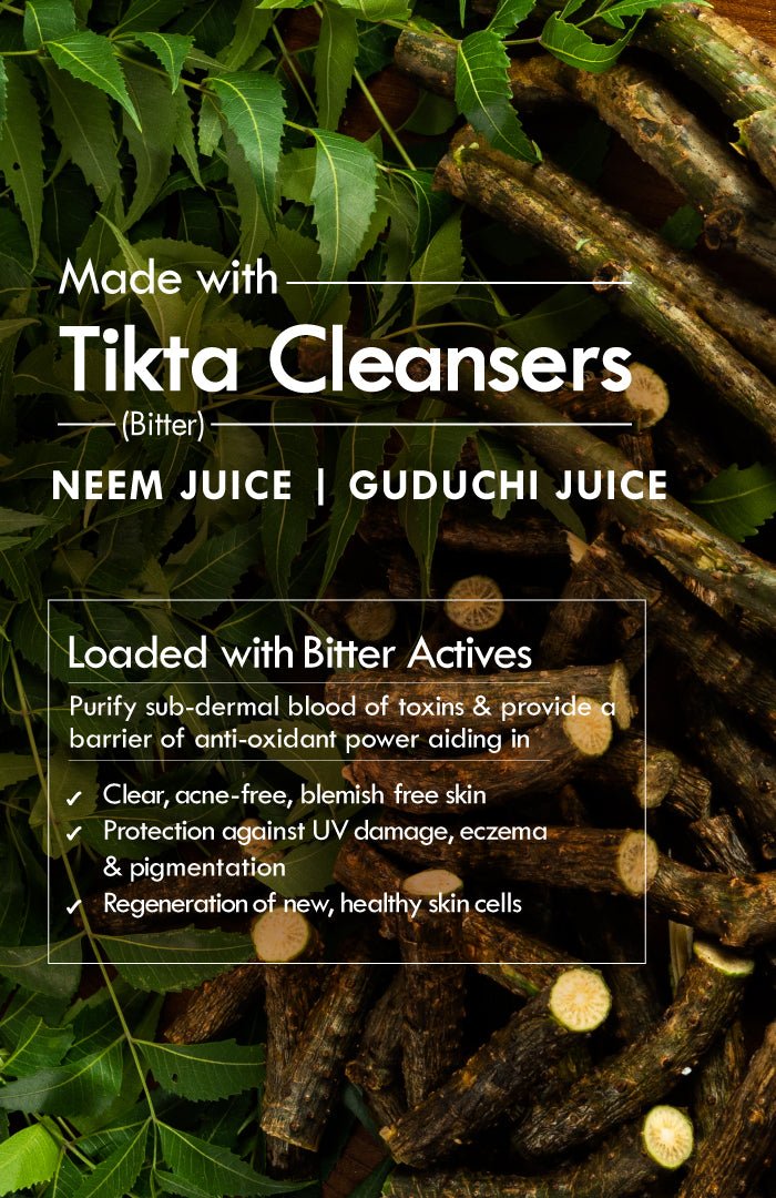 <strong>Fresh Daily Tikta Bitter Neem Gel Face Wash</strong> <br><i>for Normal to Oily Skin</i> - Nat Habit