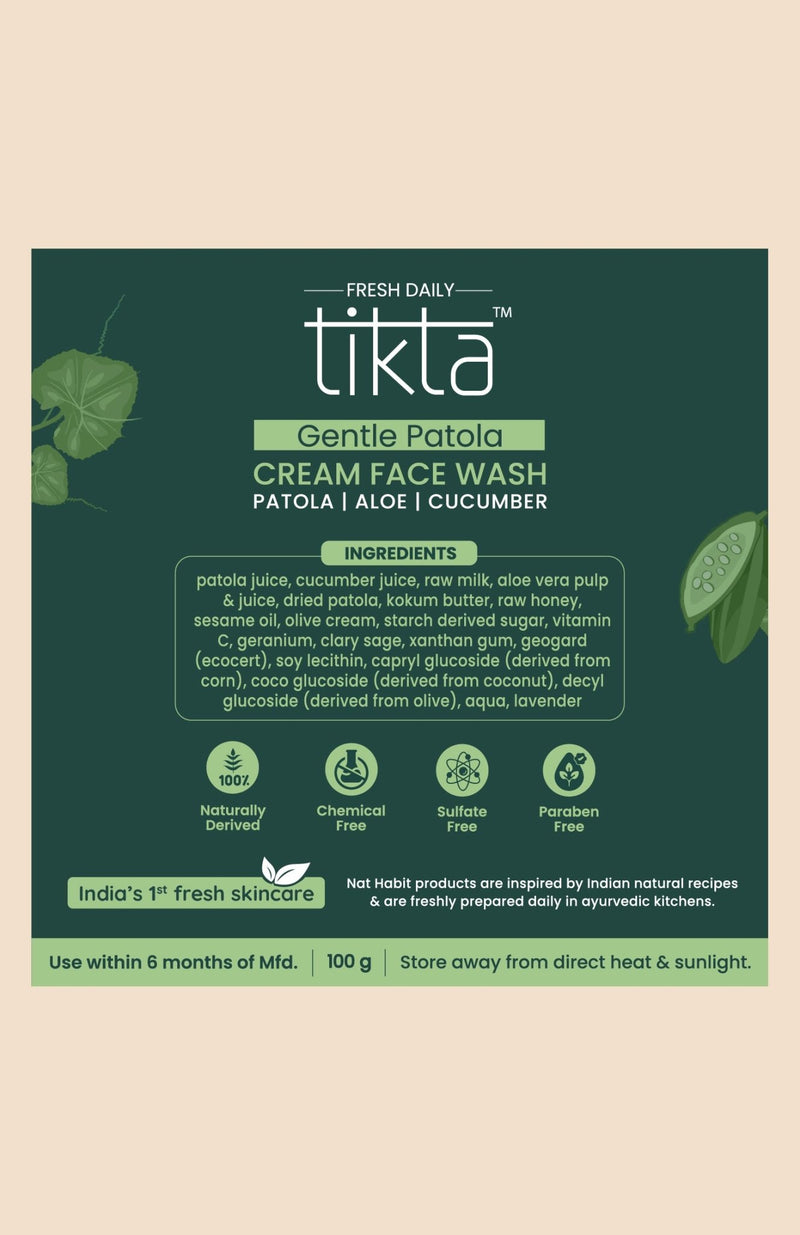 <strong>Fresh Daily Tikta Gentle Patola Cream Face Wash</strong> <br><i>for Sensitive Skin</i> - Nat Habit