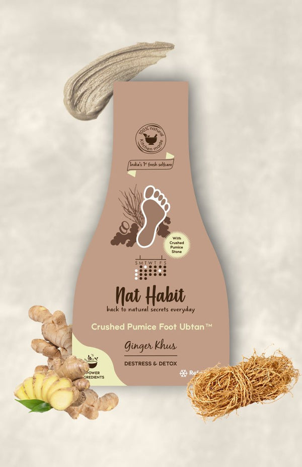 Ginger Khus Foot Scrub Online - Nat Habit