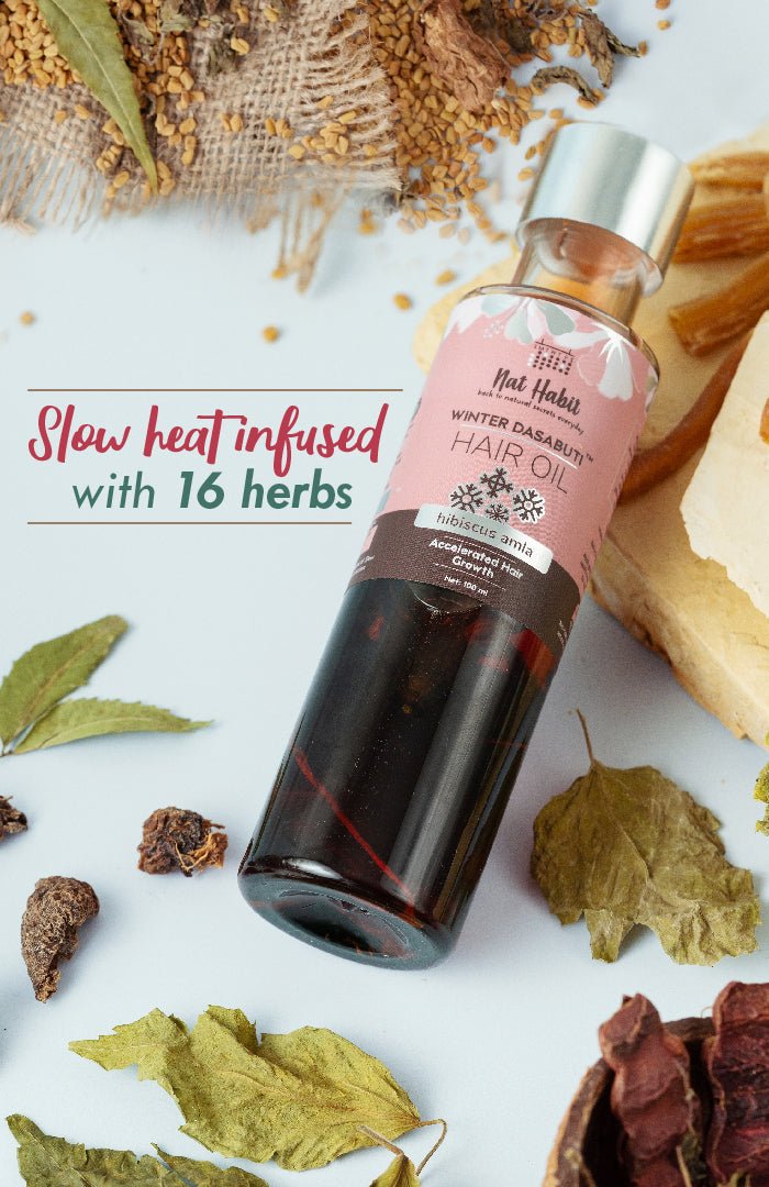 <strong>Hibiscus Amla Winter Hair Oil</strong> <br><i>Accelerated Hair Growth</i> - Nat Habit