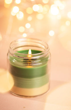 <strong>Jasmine Halo Prosperity Candle</strong><br><i>Paraffin-free, Recycled, Puja-pure</i></br> - Nat Habit