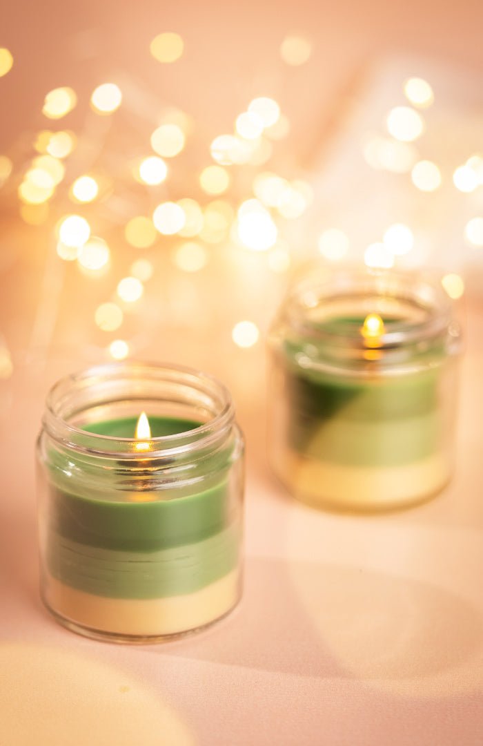<strong>Jasmine Halo Prosperity Candle</strong><br><i>Paraffin-free, Recycled, Puja-pure</i></br> - Nat Habit