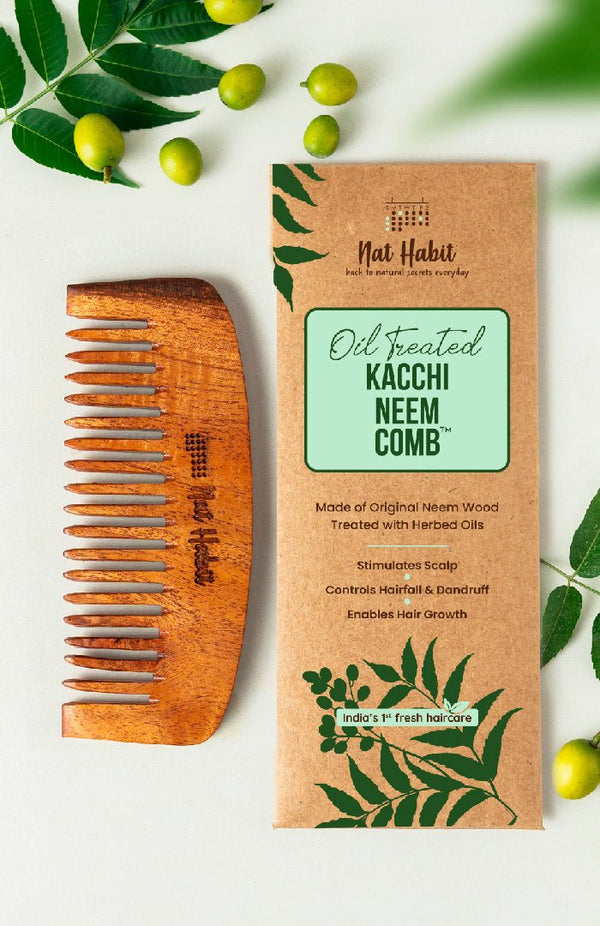 <strong>Kacchi Neem Bounce Comb</strong><br><i>Voluminous Hair</i> - Nat Habit