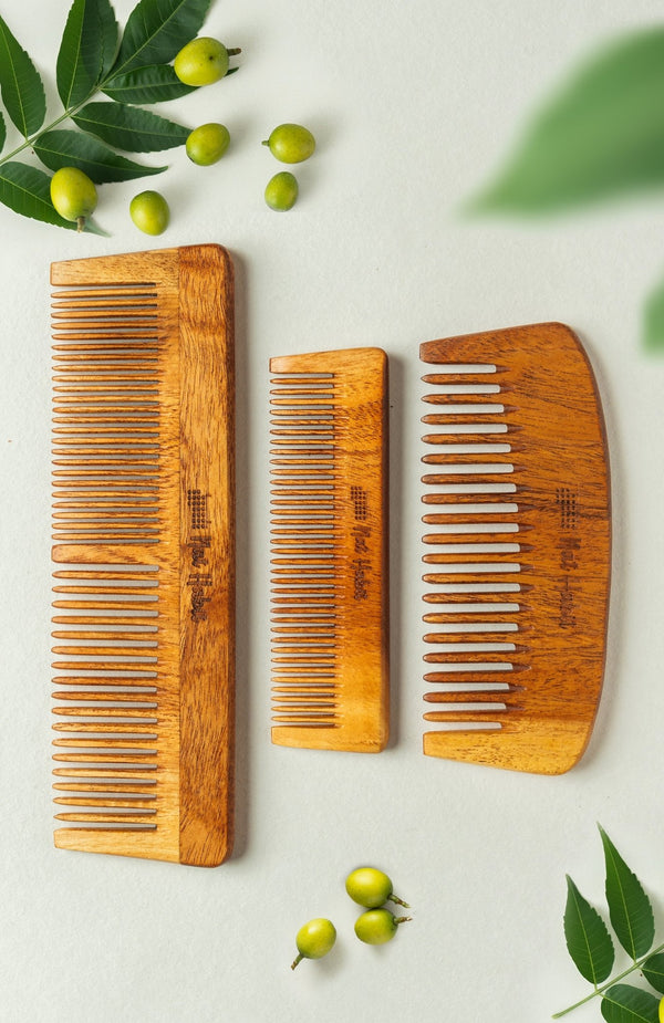 <strong>Kacchi Neem Comb Combo</strong> <br><i>Dual + Pocket + Bounce</i> - Nat Habit