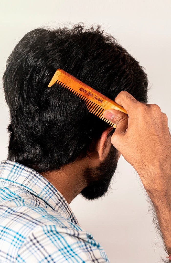 <strong>Kacchi Neem Pocket Comb </strong><br><i>for Men, Kids & Travel</i> - Nat Habit