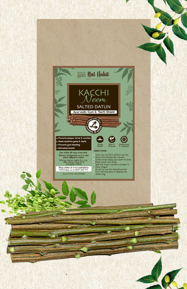 <strong>Kacchi Neem Salted Datun</strong> <br><i>Infused with Salt & Clove</i> - Nat Habit