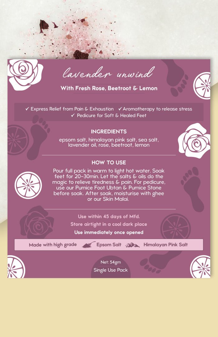<strong>Lavender Unwind Foot Salt</strong> - Nat Habit
