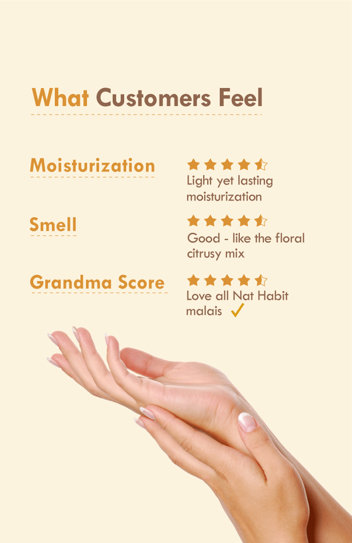 <strong>Lemon Moringa Hand Malai</strong> <br><i>Tan & Pigmentation Control</i> - Nat Habit