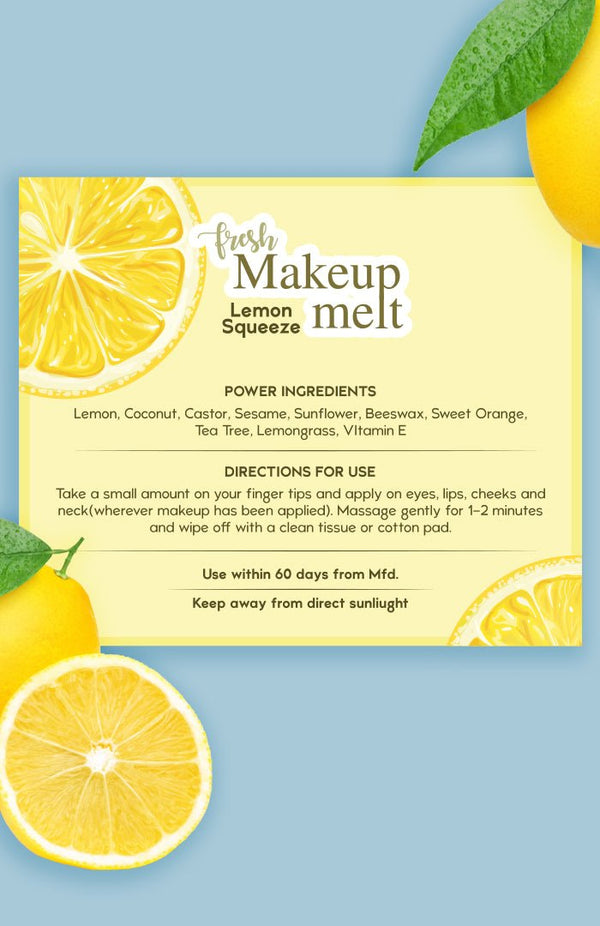 Lemon Squeeze Makeup Remover Balm Ingredients - Nat Habit