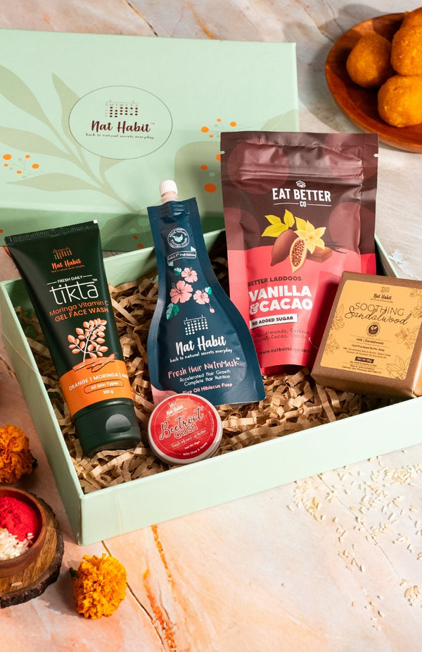 <strong>Love-Hate Special</strong><br><i> Gift Set for Sister</i><br><i>with Healthy Laddoos</i> - Nat Habit
