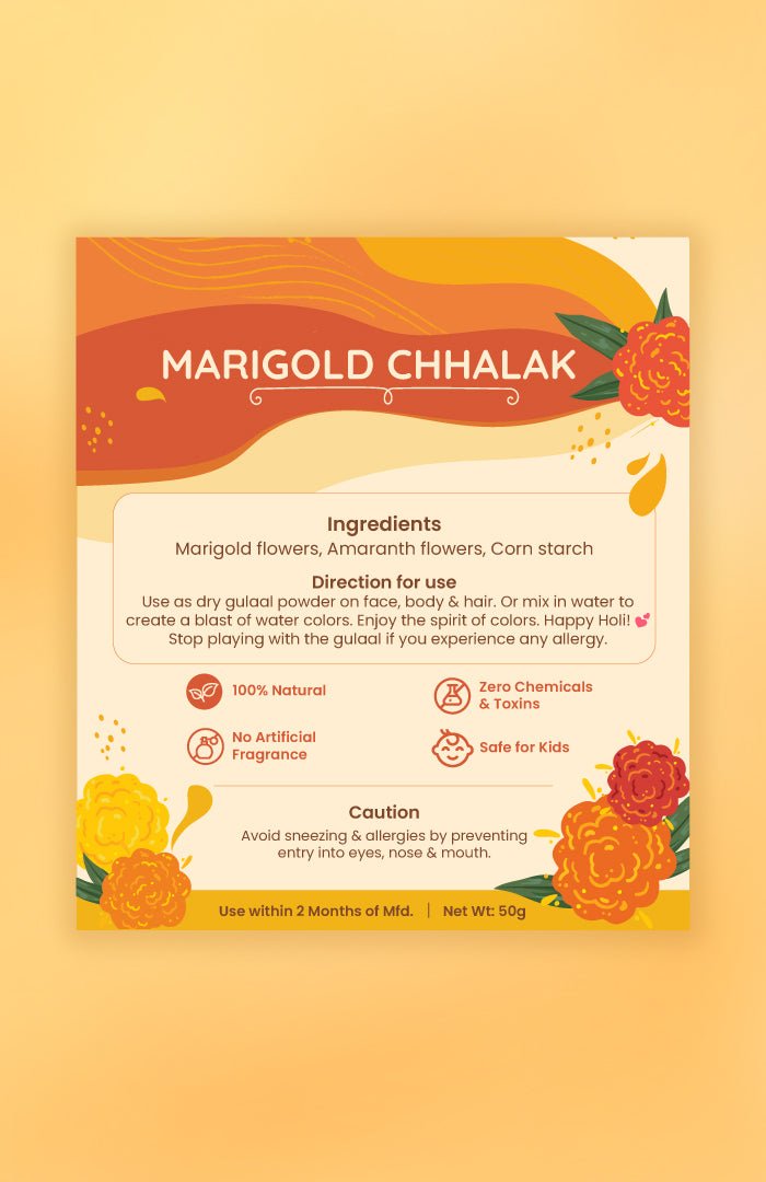 <strong>Marigold Chhalak Gulaal Raas</strong> <br><i>Pack of 2</i> - Nat Habit