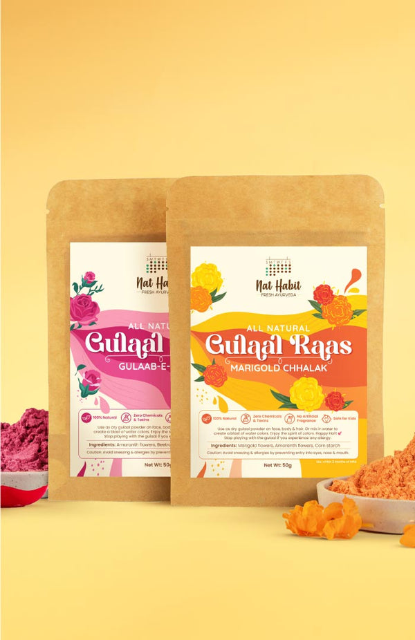 <strong>Marigold Gulaab Gulaal Raas</strong> <br><i>Pack of 2</i> - Nat Habit