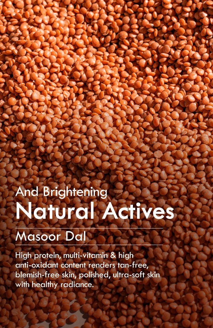 <strong>Masoor Dal Tikta <br>Face Wash</strong> <br><i>for All Skin Types</i><br><i>Grandma's Favourite</i> - Nat Habit