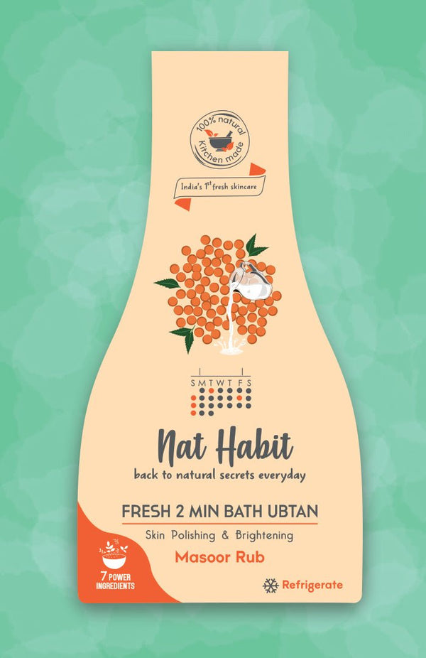 Fresh Masoor Rub Natural Body Scrub - Nat Habit