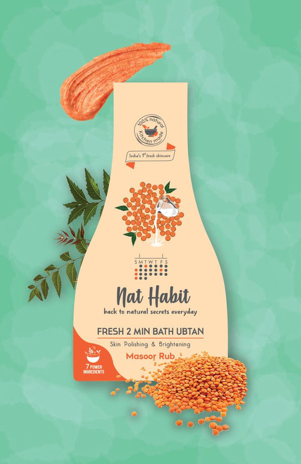 Fresh Masoor Rub Body Scrub - Nat Habit