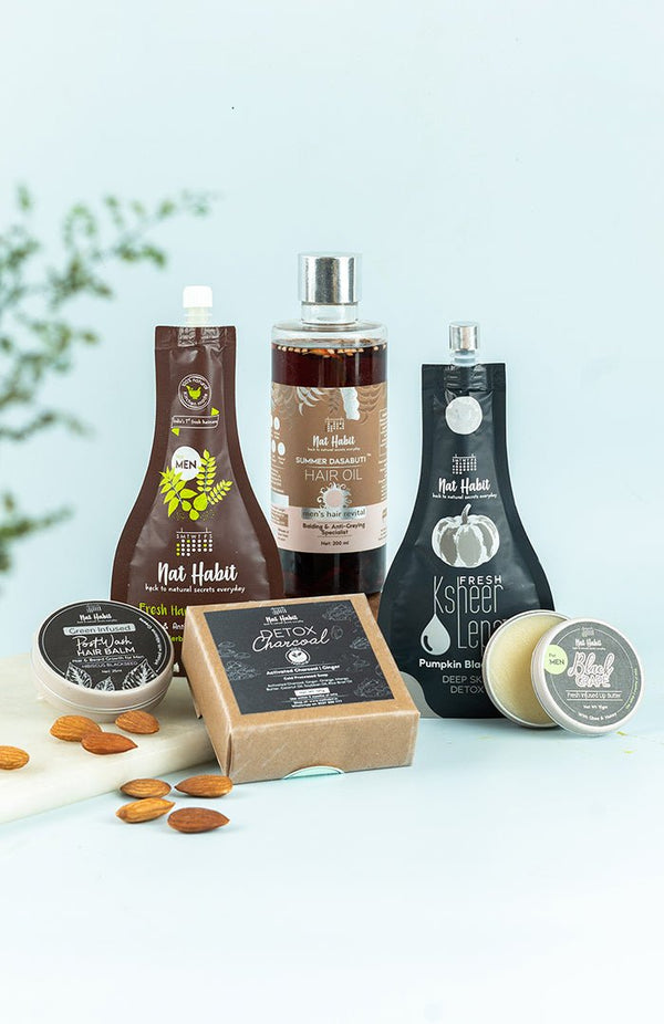 <strong>Men's Daily Care Set</strong> <br><i>Your Picks for Self-Care</i> - Nat Habit