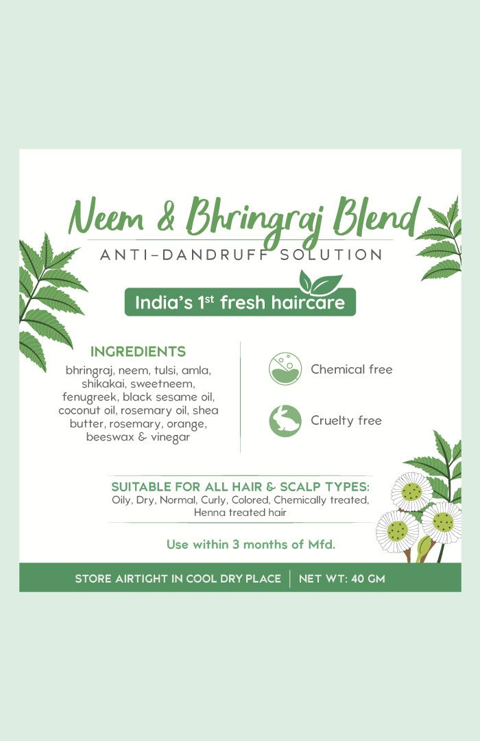 <strong>Neem & Bhringraj Blend NutriMask</strong> <br><i>for Dandruff Control</i> - Nat Habit
