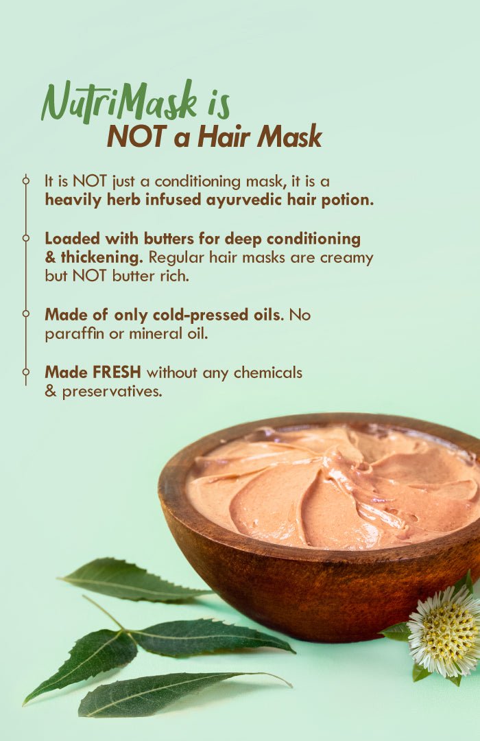 <strong>Neem & Bhringraj Blend NutriMask</strong> <br><i>for Dandruff Control</i> - Nat Habit