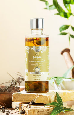 <strong>Neem Bhringraj Summer Hair Oil</strong> <br><i>Anti-Dandruff Blend</i> - Nat Habit